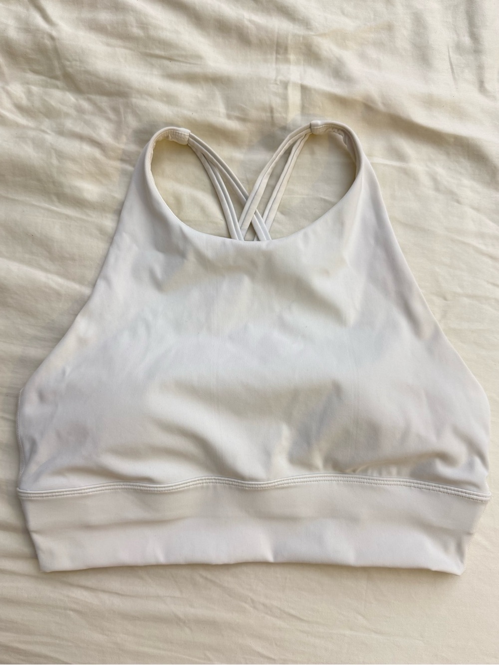 Aritzia Golden PowerSculpt Reach Sports Bra White M